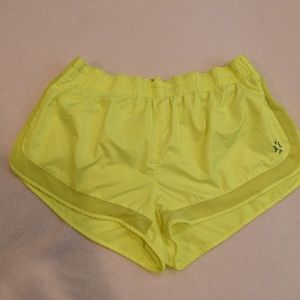 Neon Yellow Running Shorts